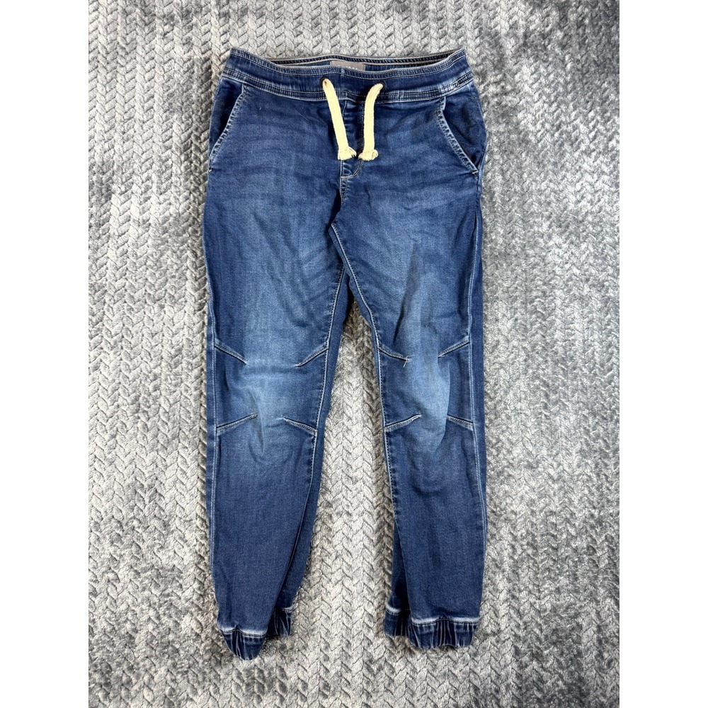 DL1961 Jackson Tapered Leg Jeans Boys 8 Blue Denim Cotton Mid Rise Drawstring